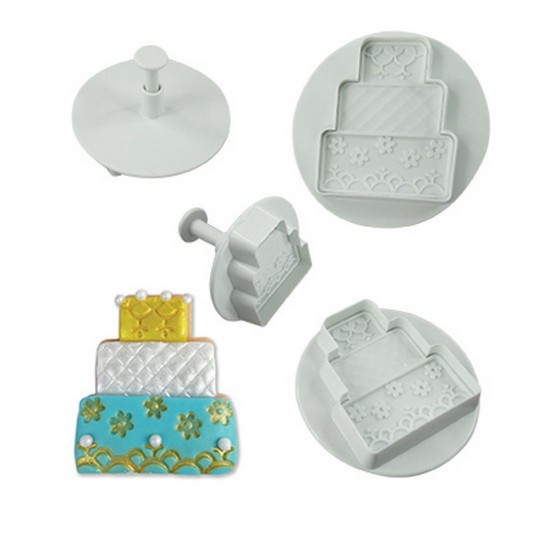 Torten Thema mit Motiv Ausstechformen 4er Set - 40308 - Mytortenland